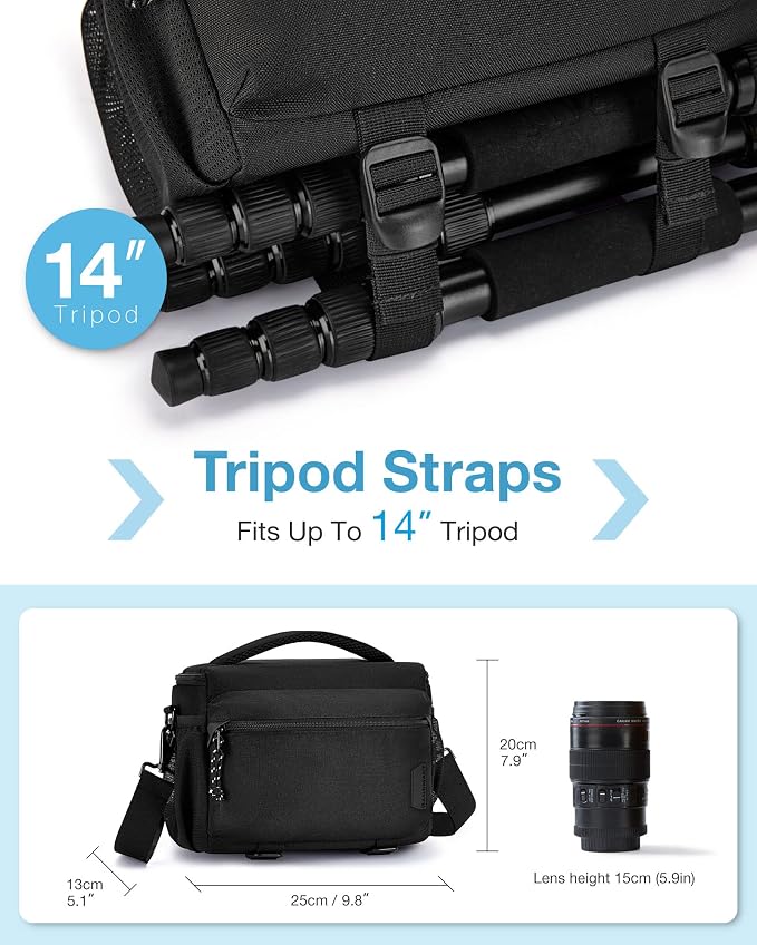 BAGSMART Small Camera Sling Bag - Image 4