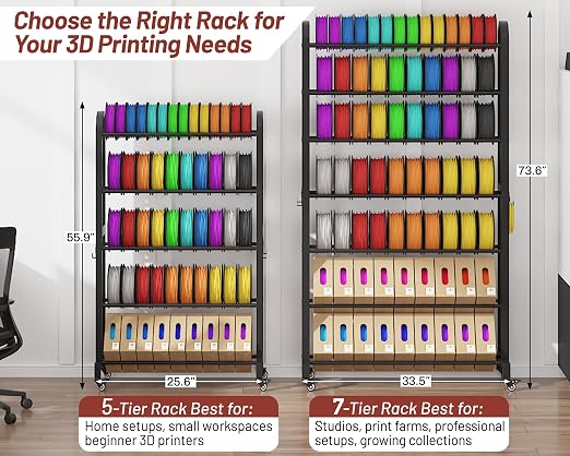 7-Tier 3D Printer Filament Storage Rack - Image 8