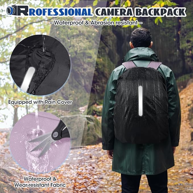 Camera Backpack Camera Bag for Photographers DSLR SLR Mirrorless Camera Cases - Image 6