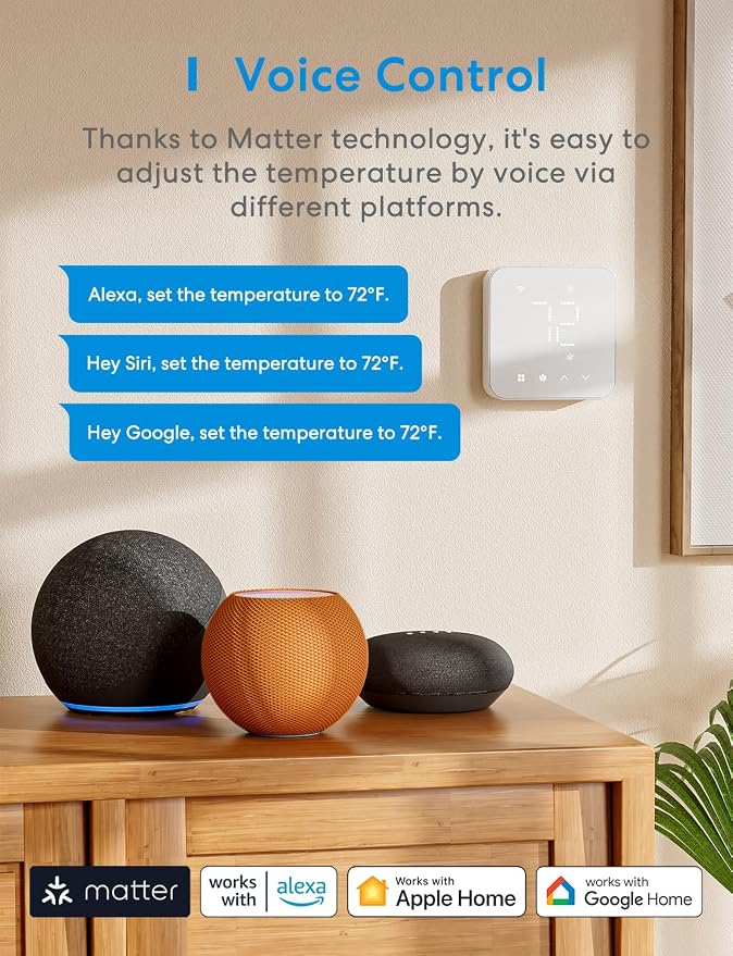 meross Smart Thermostat for Home, WiFi Thermostat Works - Image 4