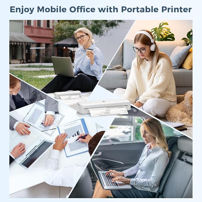 Phomemo Portable Printer, Wireless Bluetooth Thermal Printers, Support 8.5" x - Image 8
