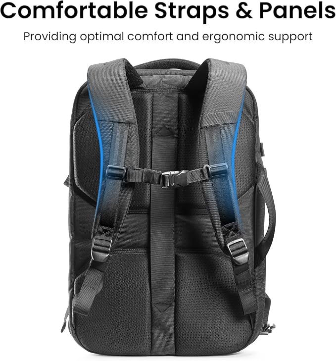 tomtoc Travel Backpack 40L, TSA Friendly Flight Approved Carry-on Luggage Hand - Image 7