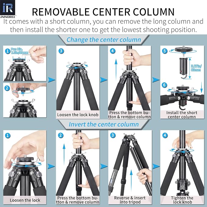 Carbon Fiber Tripod-INNOREL GT324C Professional Compact Portable Tripod - Image 6