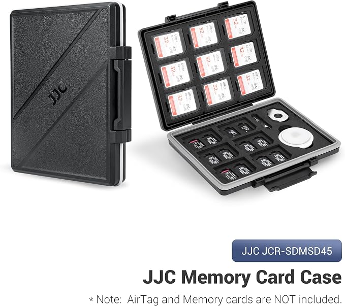 JJC 45 Slots Memory Card Case for 30 Micro SD and 15 SD Cards - Image 9