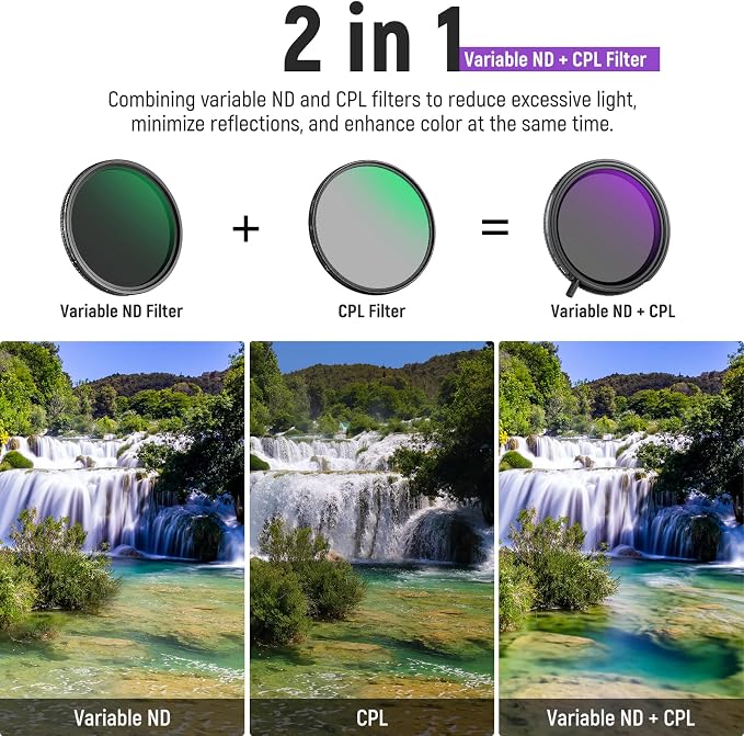 NEEWER True Colors 82mm Variable ND2-32 & CPL - Image 2
