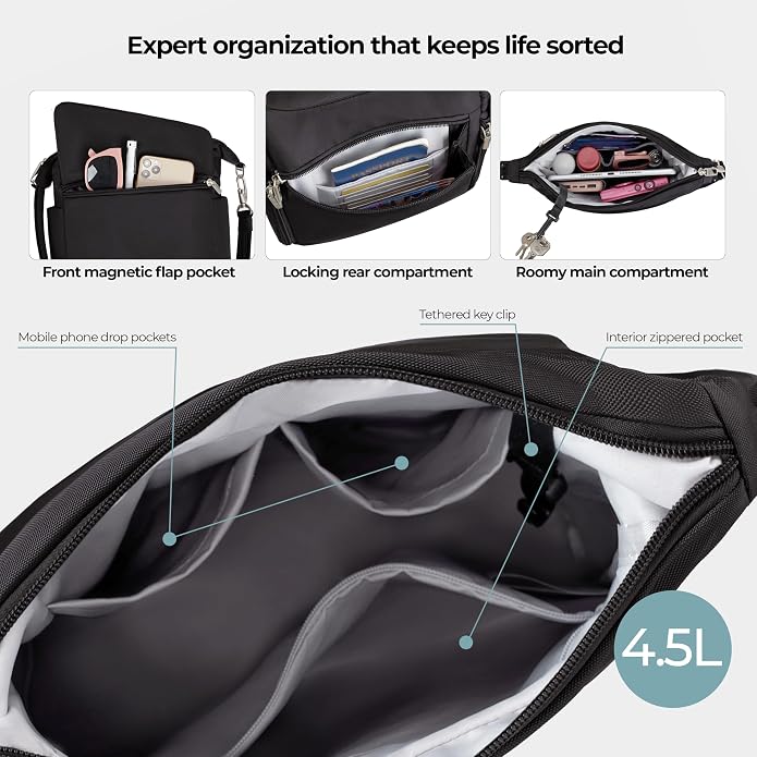 Travelon Anti-Theft Classic Messenger Bag - Image 7