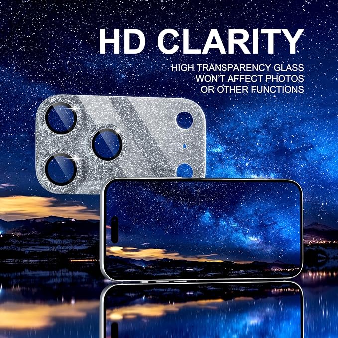 Choiche Compatible for iPhone 17 Pro Camera Lens Protector, Bling Camera Cover - Image 6
