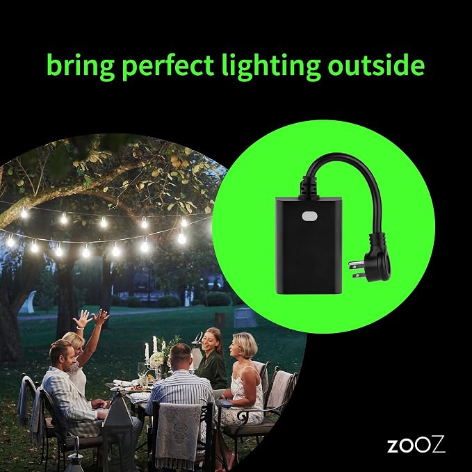 Zooz 800 Series Z-Wave Long Range Outdoor Double Plug ZEN14 | Hub Required | - Image 3