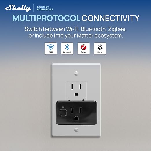 Shelly Smart Plug UL, Matter Outlet - Image 3
