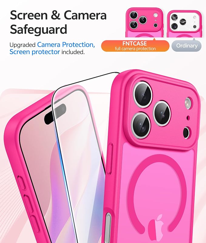 FNTCASE for iPhone 17 Pro Case: Translucent Matte Cases - Image 4