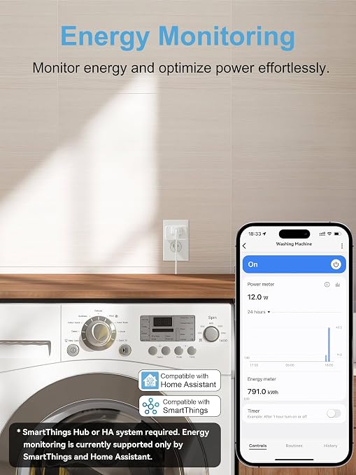 EIGHTREE Zigbee Smart Plug , Energy Monitoring,   - Image 5