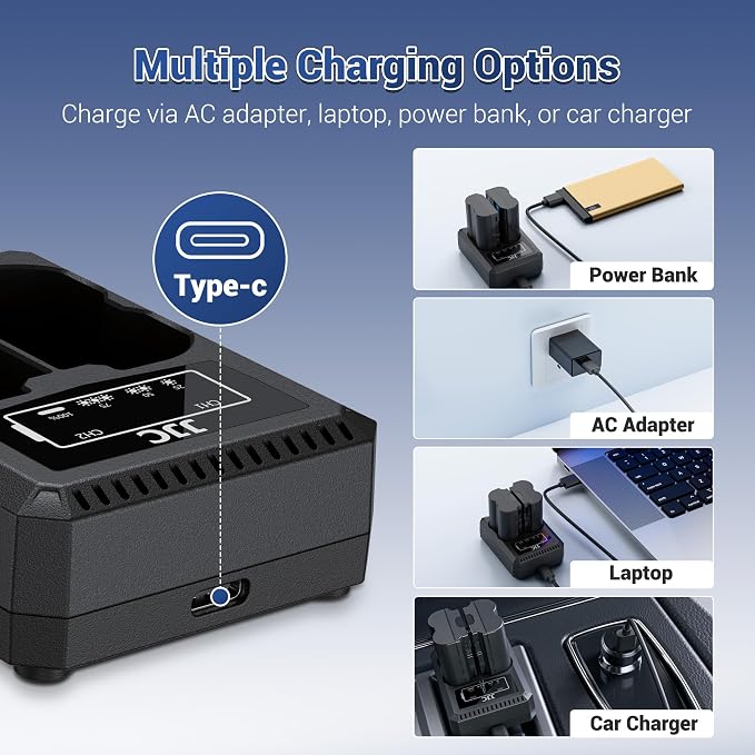 JJC BLX-1 Battery Charger USB Dual Slot - Image 3
