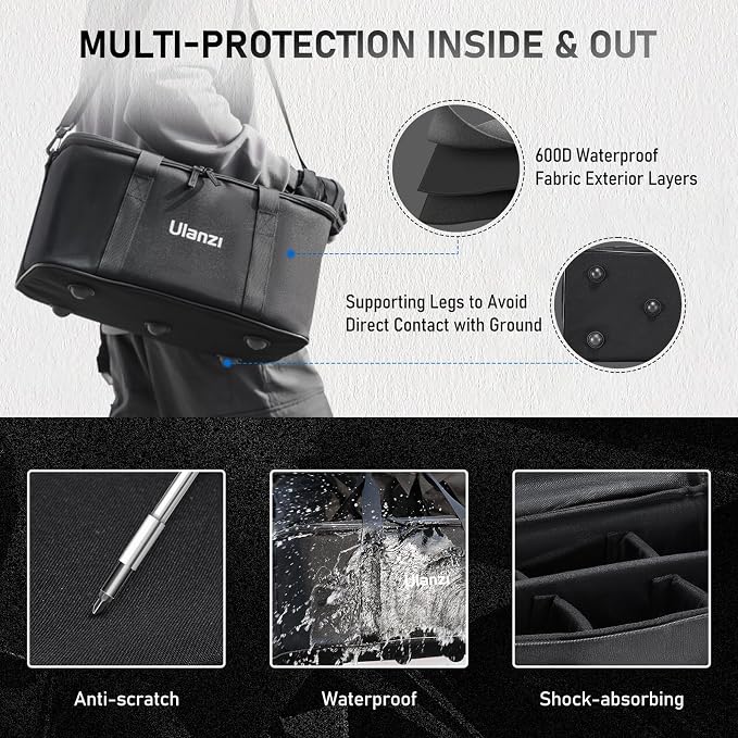 ULANZI Carrying Bag with Movable Foam Padded - Image 4