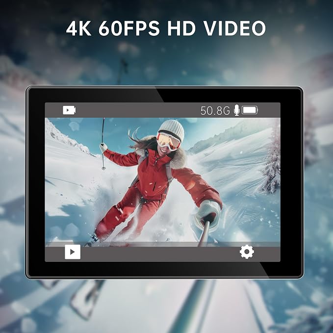 ODDV 4K60FPS 30MP Action Camera - Image 2
