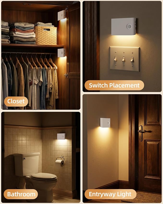 EZVALO Motion Sensor Night Lights, Rechargeable 1500mAh LED Stair Lights - Image 8