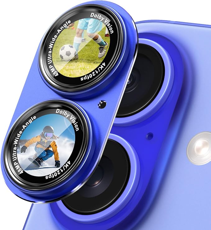 CACOE Camera Lens Protector for iPhone 16/16 Plus/17 by CACOE