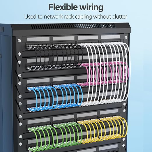 Cat6 Slim Patch Cables 7 Feet 10-Pack Blue, Cat6a Patch Cables 10Gbps 550MHz - Image 6