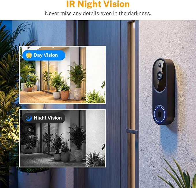 Video Doorbell Camera, Wireless Security Camera, Battery Powered, AI Motion - Image 5