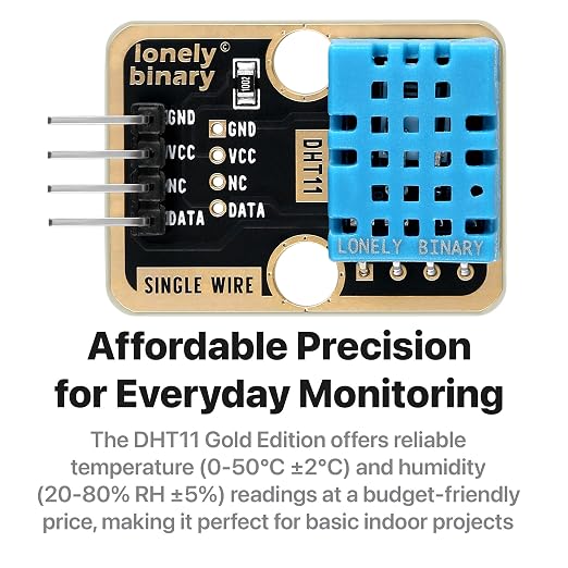 Lonely Binary 6pcs DHT22 DHT11 Gold Edition Digital Temperature Humidity Sensor - Image 5