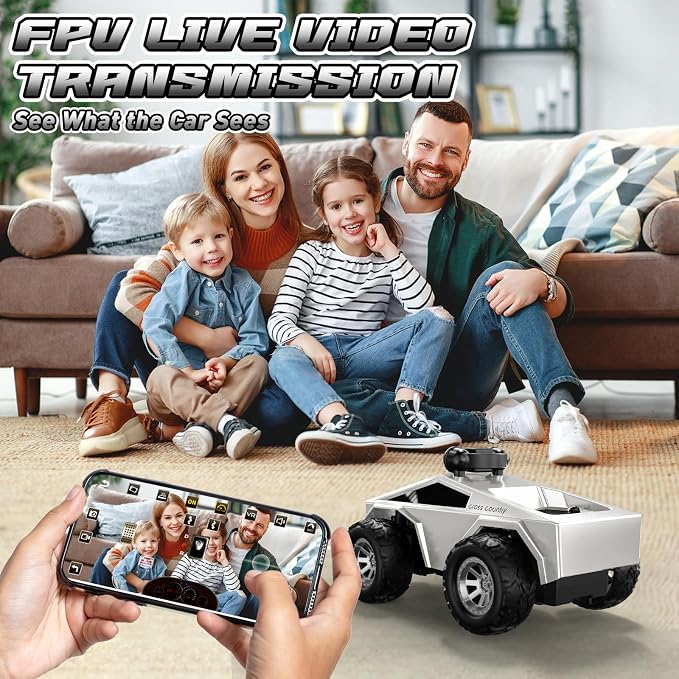 RC Cars with Camera Remote Control Truck with 720P HD FPV Camera, All-Terrain - Image 6