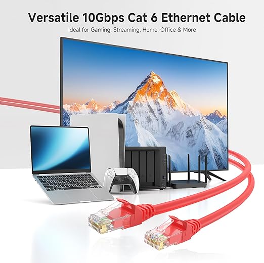 Cable Matters 10Gbps Snagless Cat 6 Ethernet Cable - 7ft - Image 2