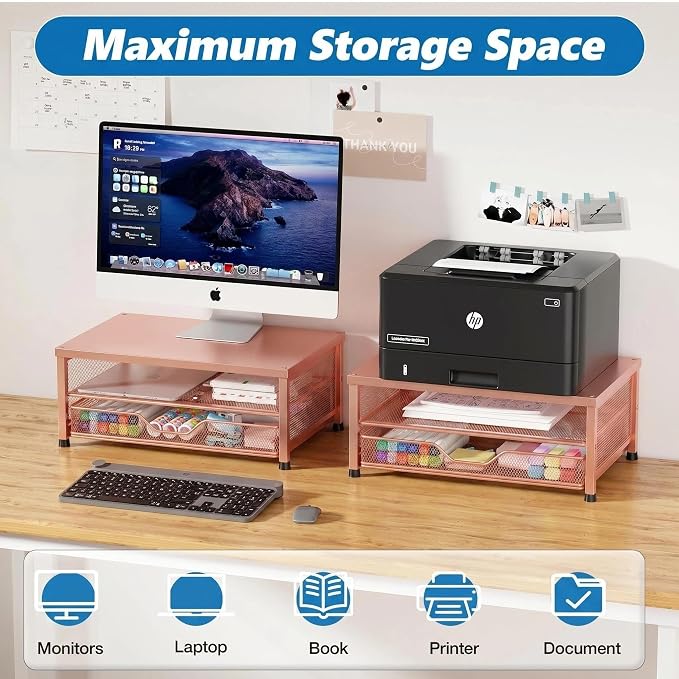 OPNICE Computer Monitor Stand Riser, Desk Organizer - Image 6