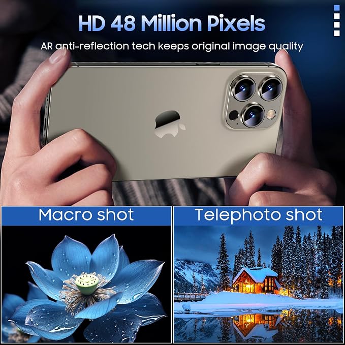 Uyiton Compatible with iPhone 15 Pro/iPhone 15 Pro Max Camera Lens Protector - Image 3