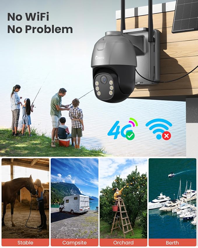4G Solar Security Cameras Wireless Outdoor - Image 4