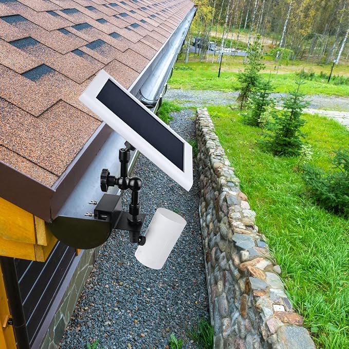 2-in-1 Gutter Mount for Solar Panel, Stick Up Cam Battery, Spotlight Cam and - Image 6