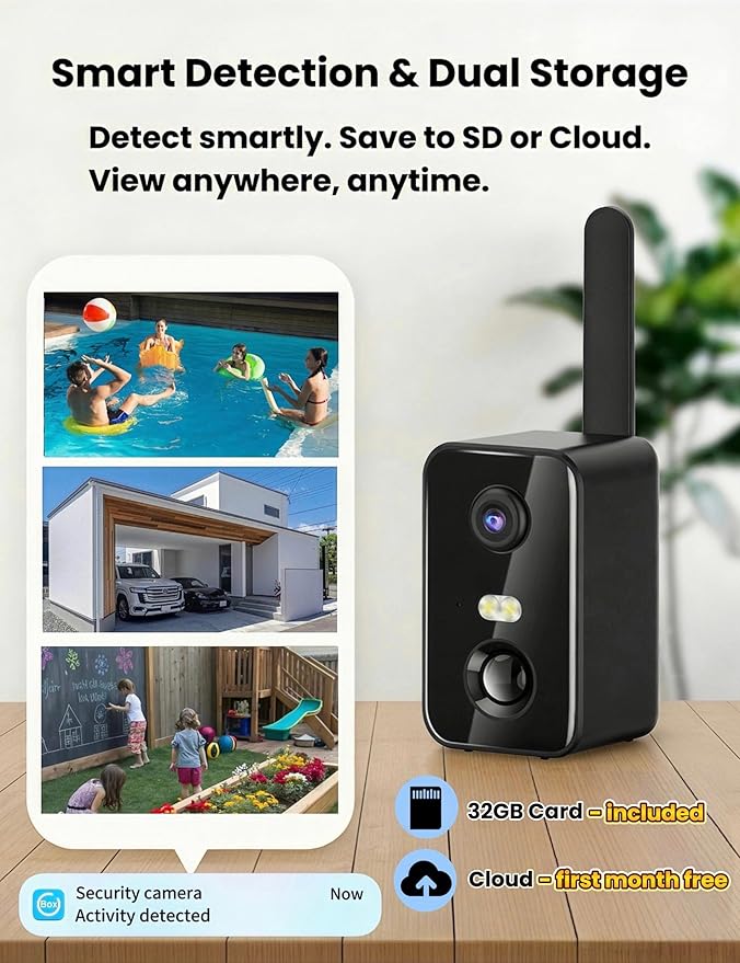 No WiFi Security Camera, 4G LTE Cellular Security Camera Battery Powered - Image 5