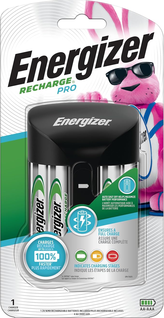 Energizer Recharge Pro Rechargeable AAA and AA Battery Charger - Image 9