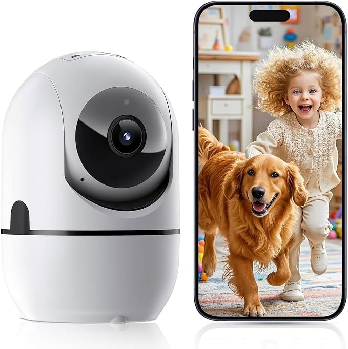 5G&2.4G WiFi Indoor Camera for Home Security, Pan/Tilt Baby/Pet Camera by Unknown