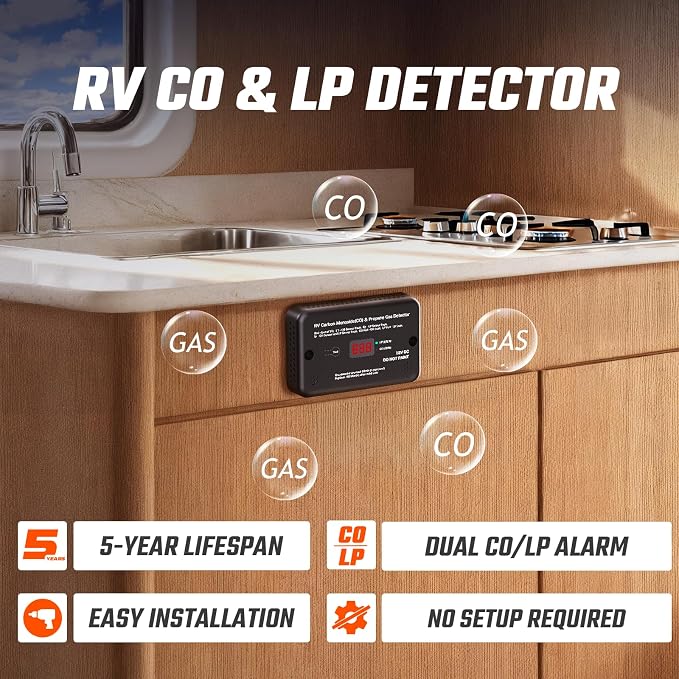 2-in-1 RV Gas Detector LP Sensor - Image 2