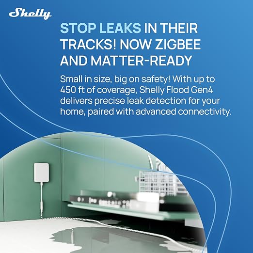 Shelly Flood Gen4, Matter Smart Flood Sensor - Image 2