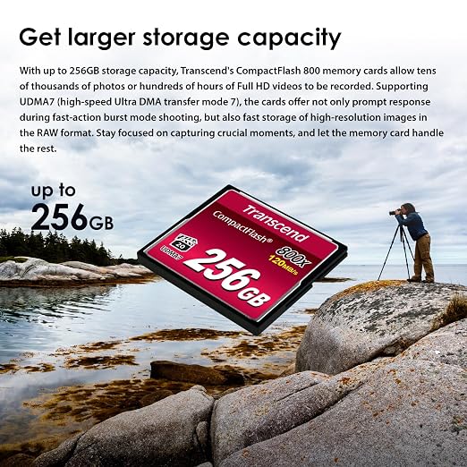 Transcend 256GB CompactFlash Memory Card 800x - Image 7
