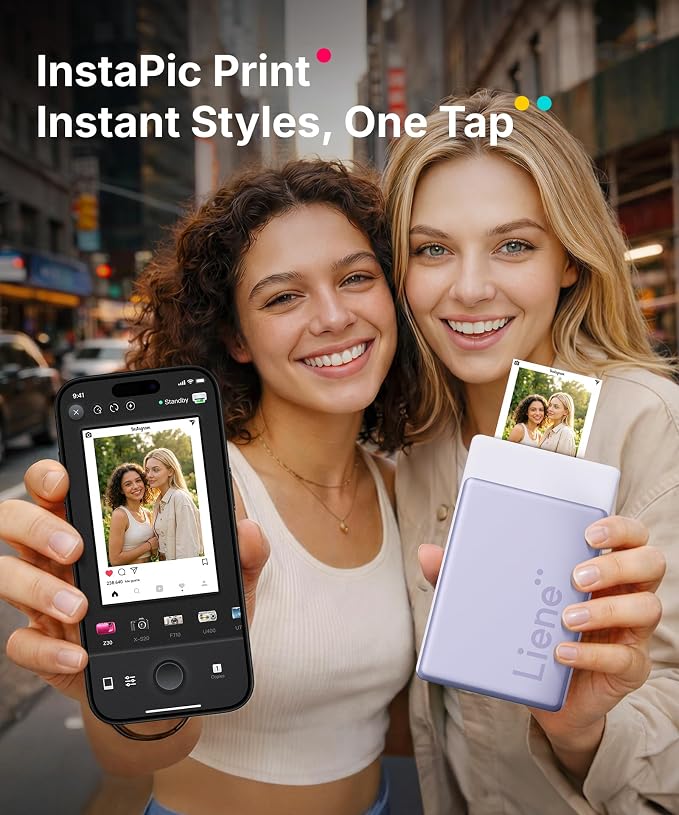 Liene Pearl N200 Pro Portable AI Photo Printer, Instant Mini Picture Printer - Image 5