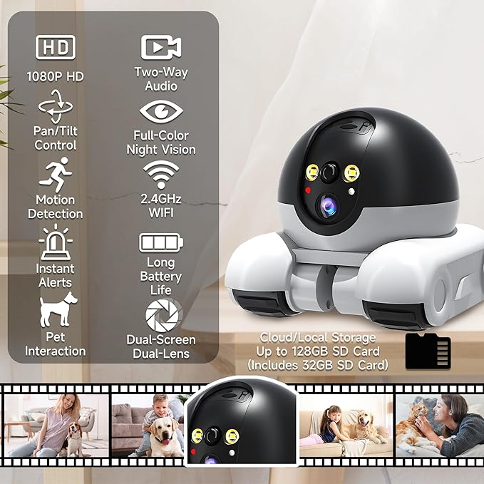 Pet Camera, 1080p Security Camera - Image 2