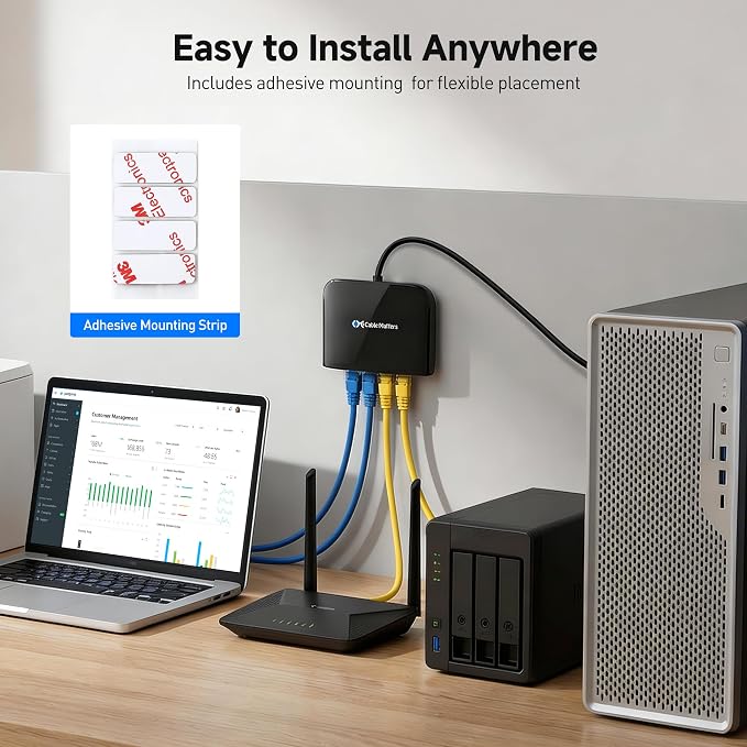 Cable Matters USB to 4-Port Gigabit Ethernet Switch - Image 6