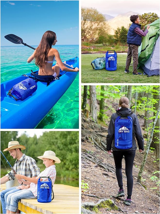 HEETA Dry Bag Waterproof for Women Men, 5L/10L/20L/30L/40L Roll Top Lightweight - Image 6