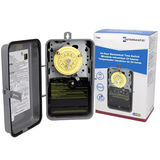 Intermatic T104R 24 Hour Mechanical Timer Switch by Intermatic