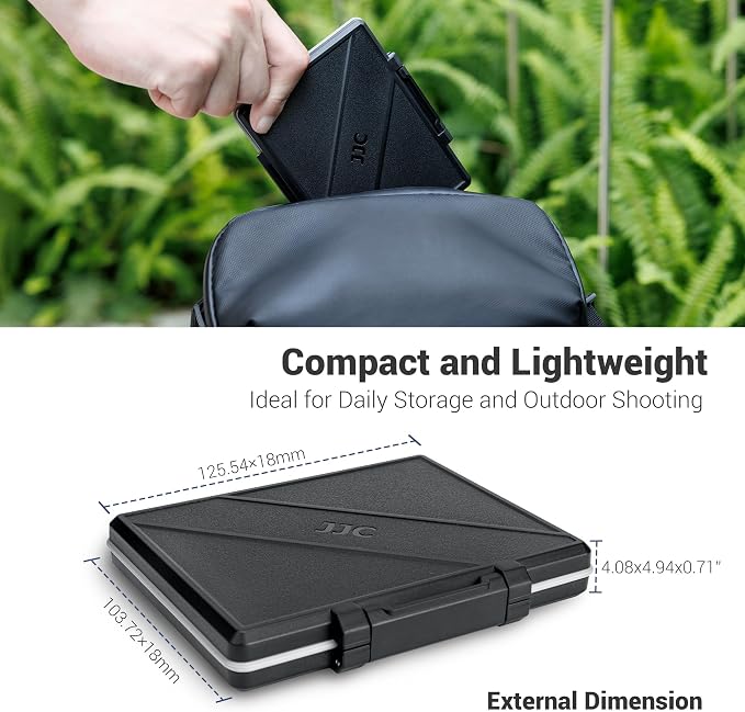 JJC 45 Slots Memory Card Case for 30 Micro SD and 15 SD Cards - Image 8