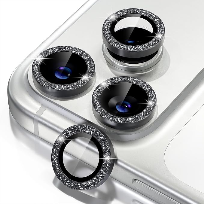Misea Compatible for iPhone 17 Pro/iPhone 17 Pro Max Camera Lens Protector Bling by Misea