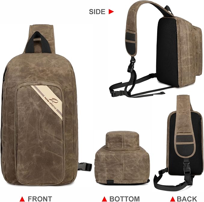 Padwa Lifestyle Dark Brown Crossbody Camera Bag - Image 4