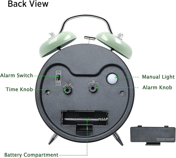 Peakeep Loud Battery Alarm Clock - Image 6