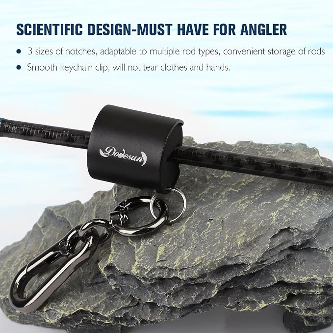 Dovesun Creek Rod Clips Wearable Fishing Rod Holder Clip Fly Fishing Pole - Image 5
