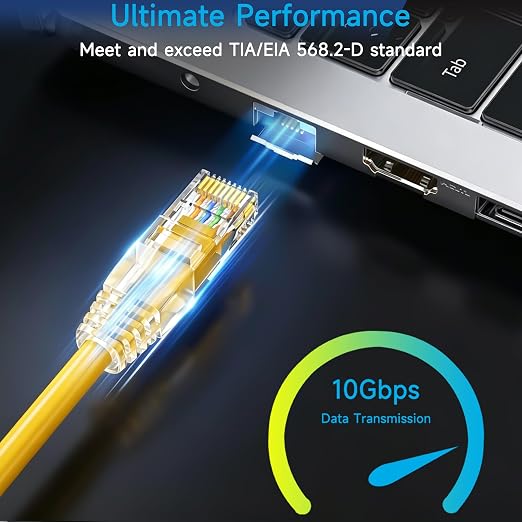 Cat6 Ethernet Patch Cable 2 ft, Cat6 Patch Cable - Image 2