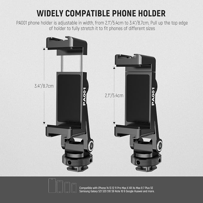 NEEWER Metal Phone Tripod Mount Adapter - Image 3