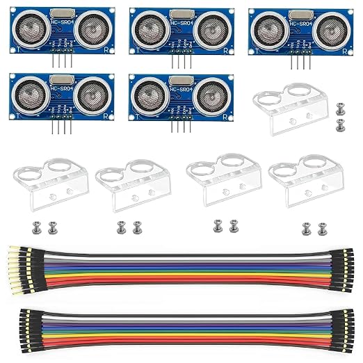 WWZMDiB 2 Pcs HC-SR04 Ultrasonic Sensor Module Compatible by WWZMDiB