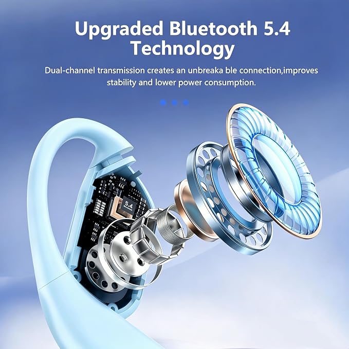 AI Open Ear Earbuds Translation Headphones, Real-Time 2-Way Language Translator - Image 7