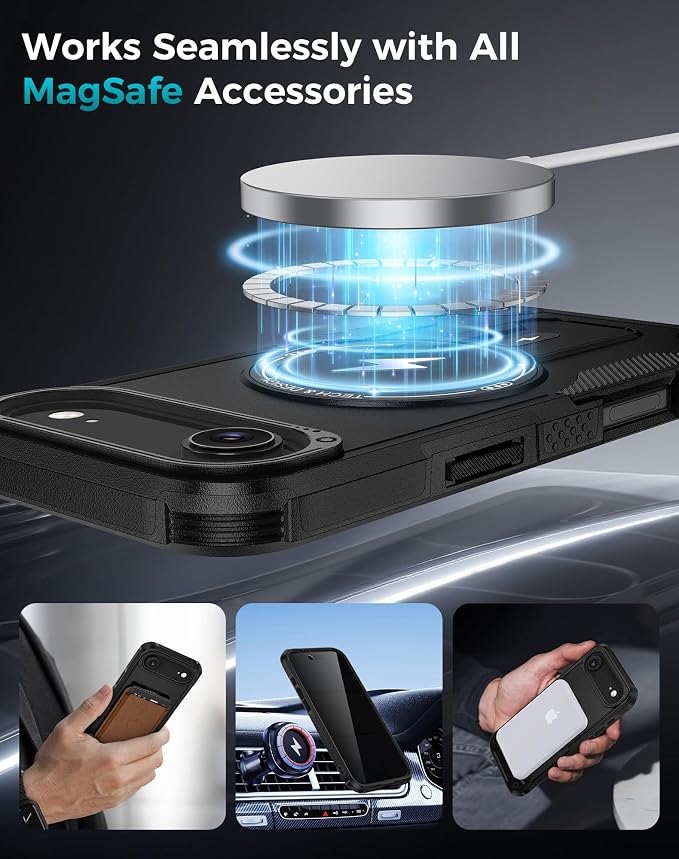 Goton for iPhone Air Case with Privacy Tempered Glass Screen Protector & Camera - Image 6